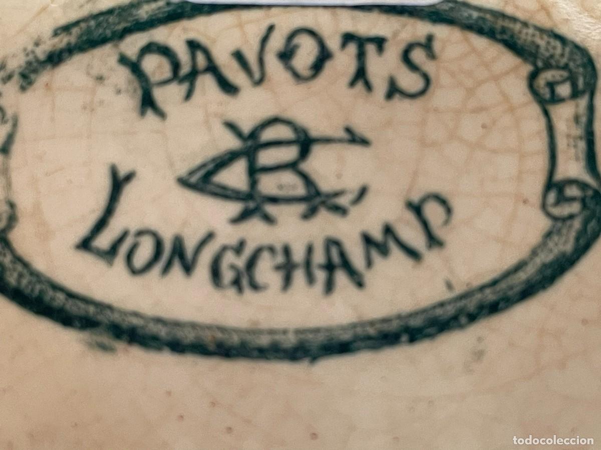 Antig&uuml;edades: CUENCO AFEITADO CERAMICA FRANCESA LONGCHAMP - Foto 4