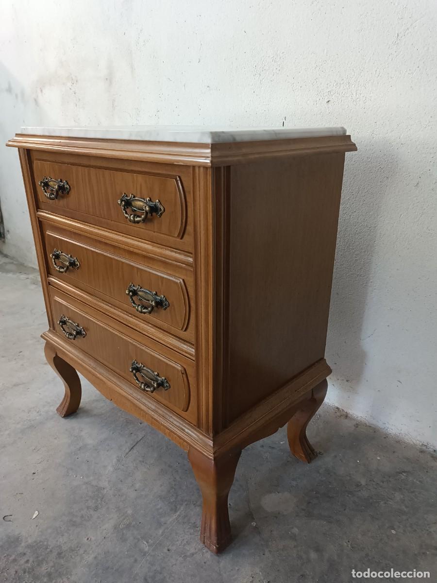 Antig&uuml;edades: Conjunto dormitorio matrimonio madera maciza - Foto 4