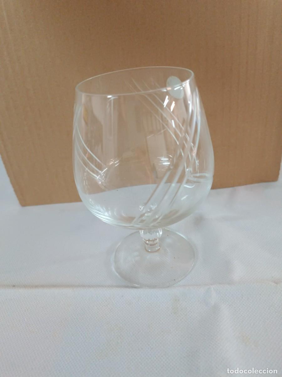 Antig&uuml;edades: Copas vintage de co&ntilde;ac de cristal alem&aacute;n - Foto 1