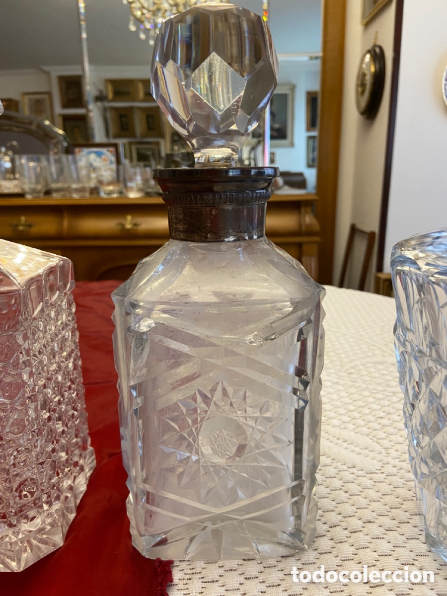 Antig&uuml;edades: Juego de licoreras antiguas - Foto 4