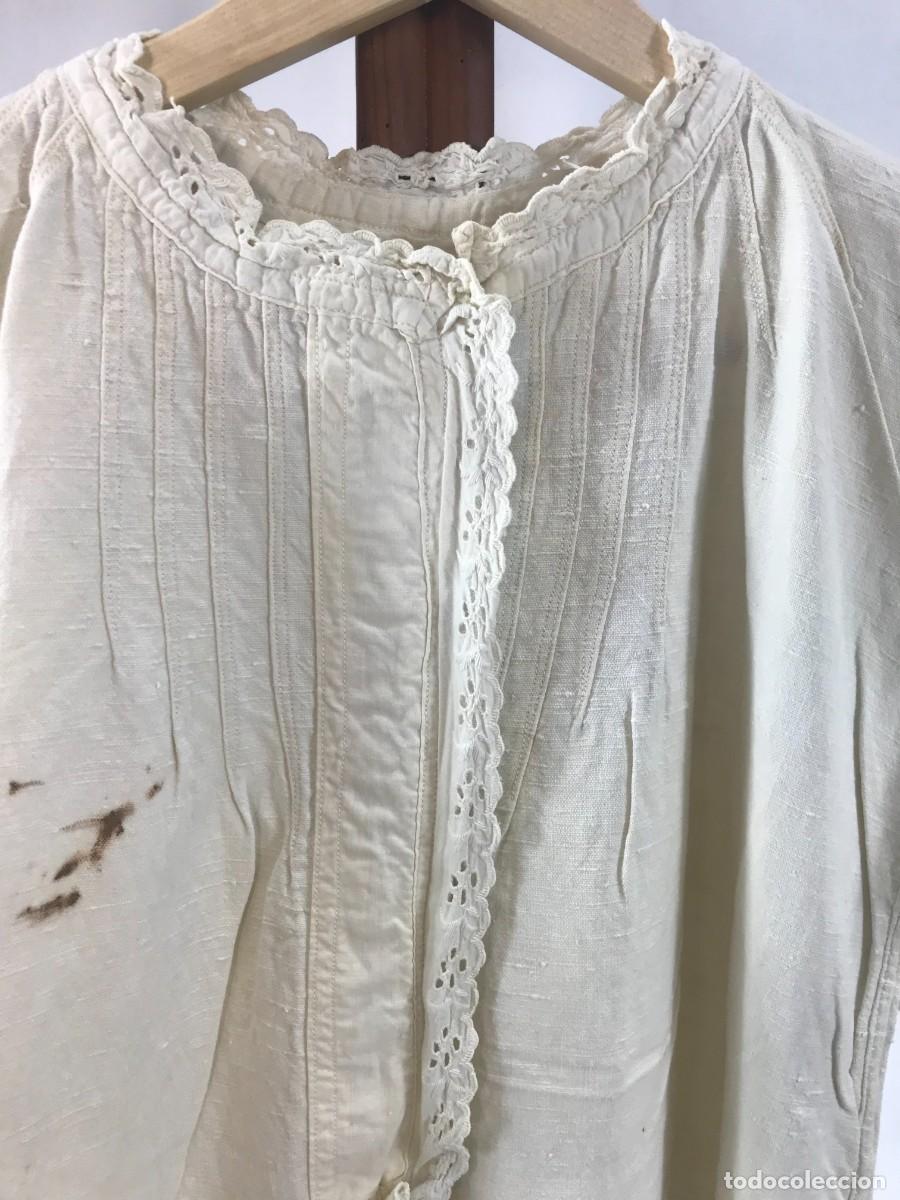 Antig&uuml;edades: ANTIGUA CAMISA DE LINO - Foto 2