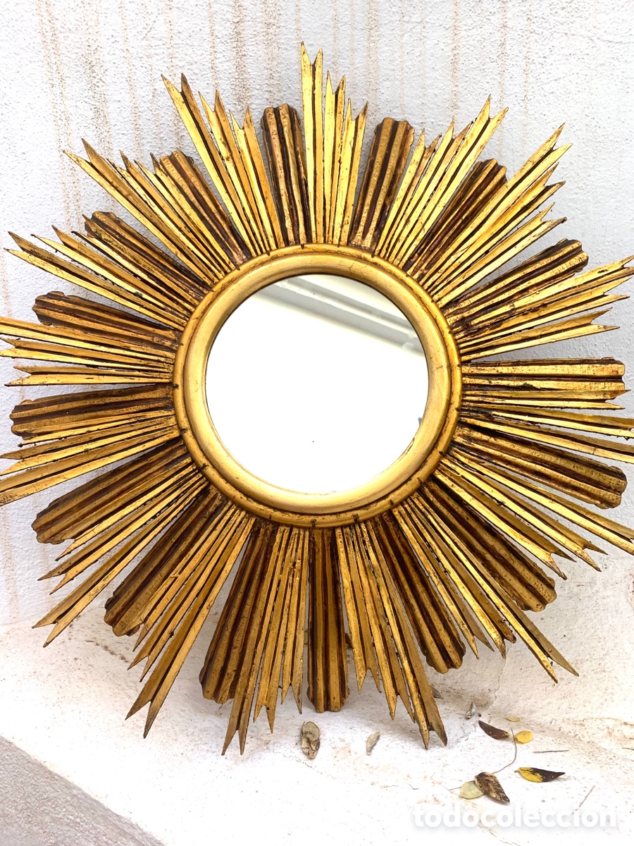 Antig&uuml;edades: ESPEJO SOL MADERA - Foto 10