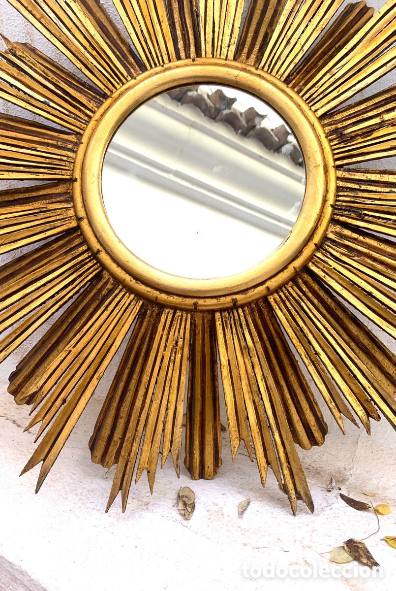Antig&uuml;edades: ESPEJO SOL MADERA - Foto 11
