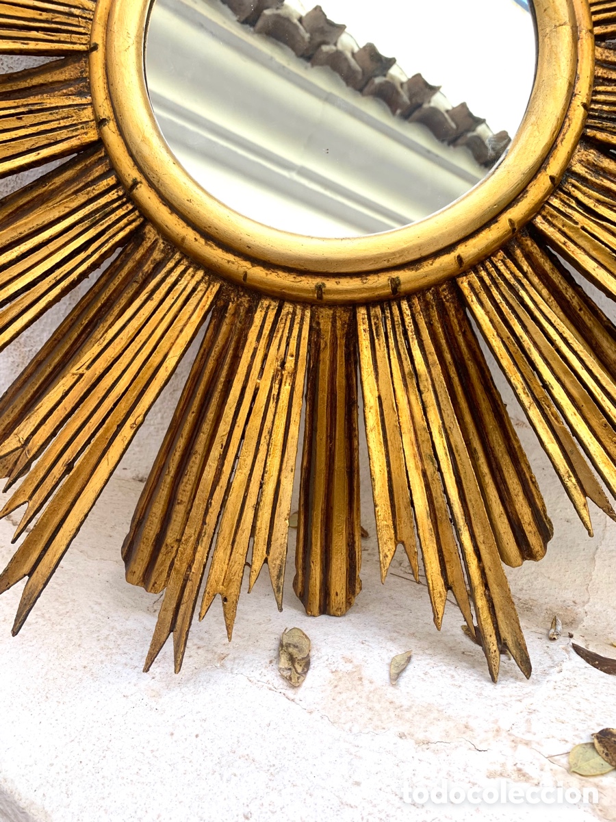 Antig&uuml;edades: ESPEJO SOL MADERA - Foto 12