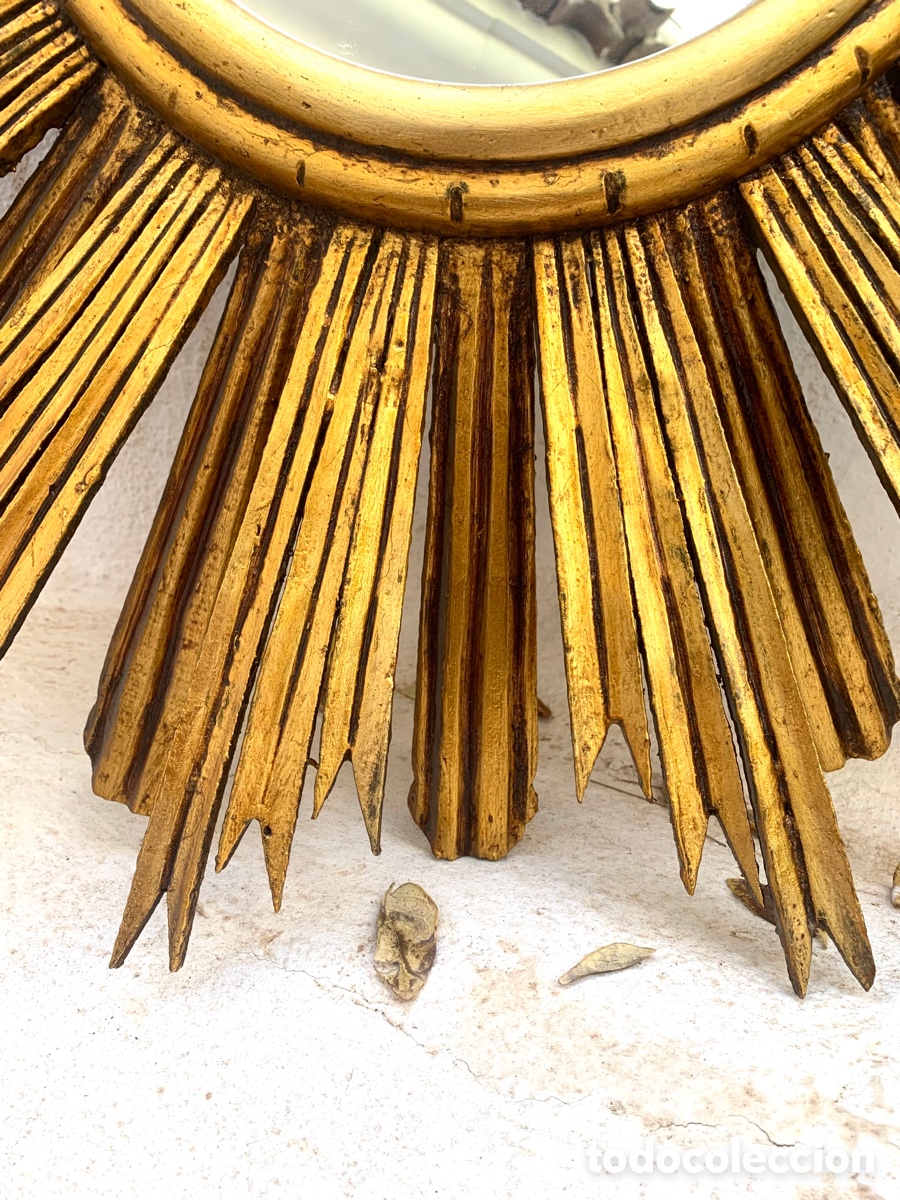 Antig&uuml;edades: ESPEJO SOL MADERA - Foto 13