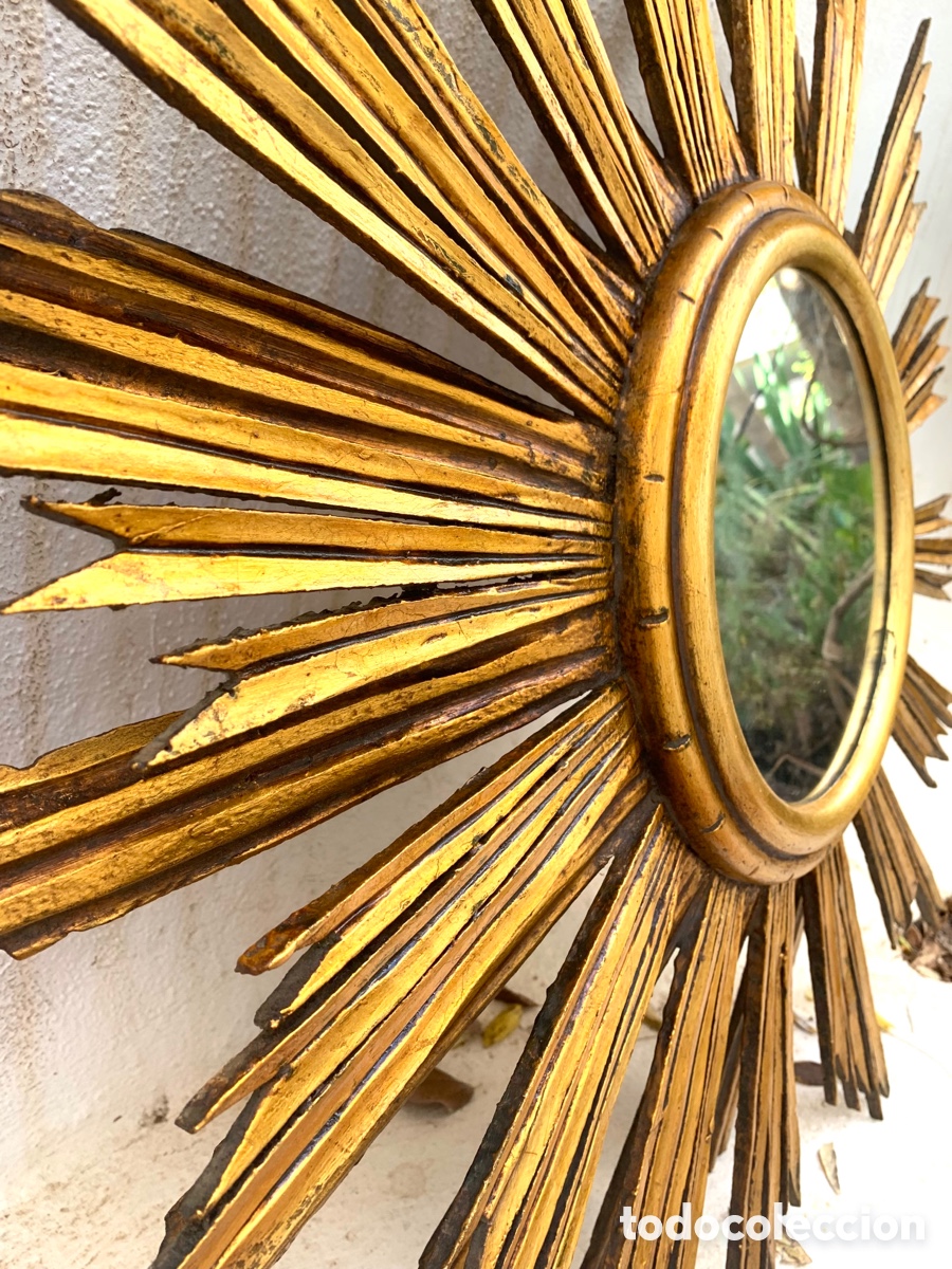 Antig&uuml;edades: ESPEJO SOL MADERA - Foto 14