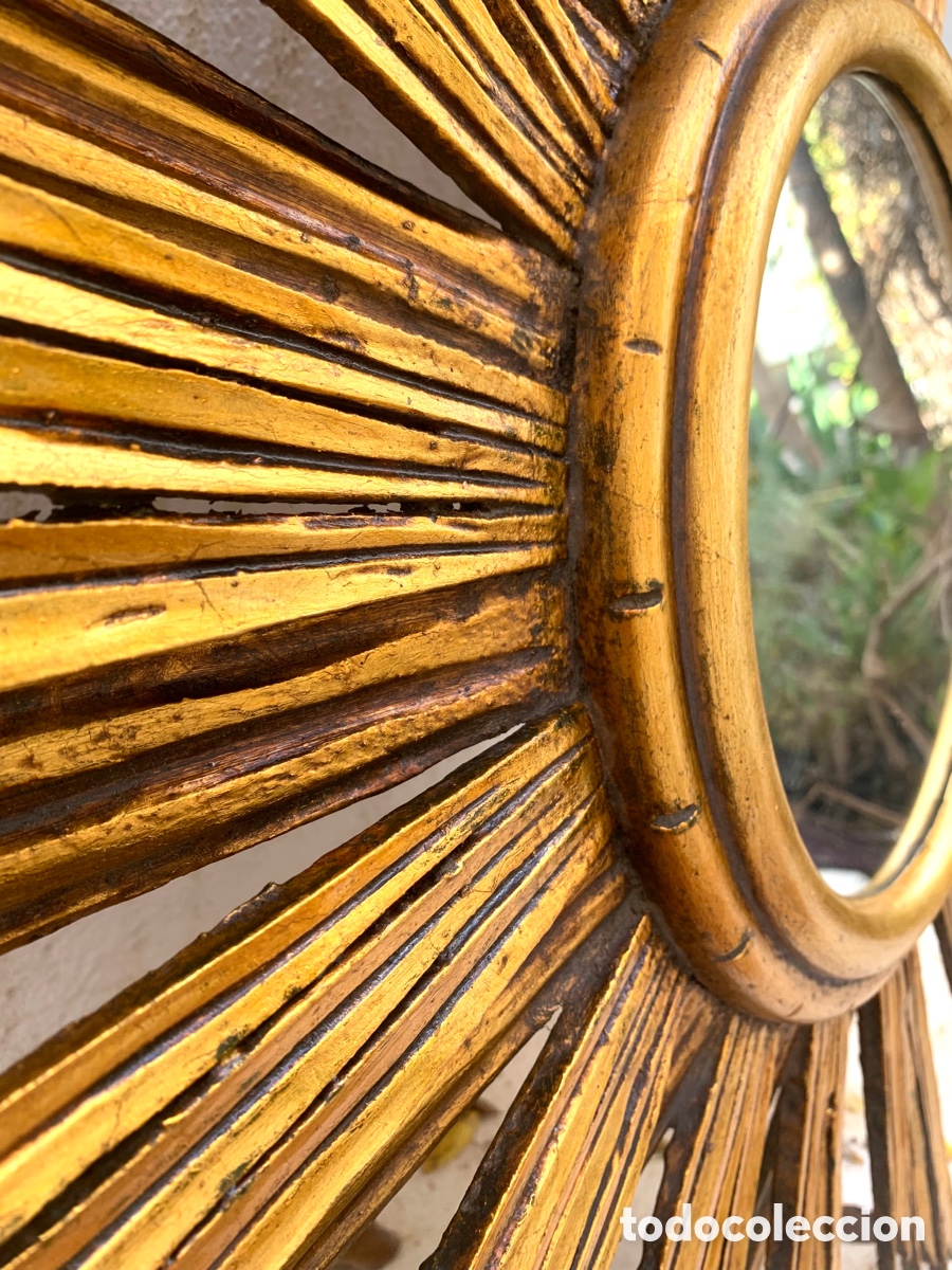 Antig&uuml;edades: ESPEJO SOL MADERA - Foto 15