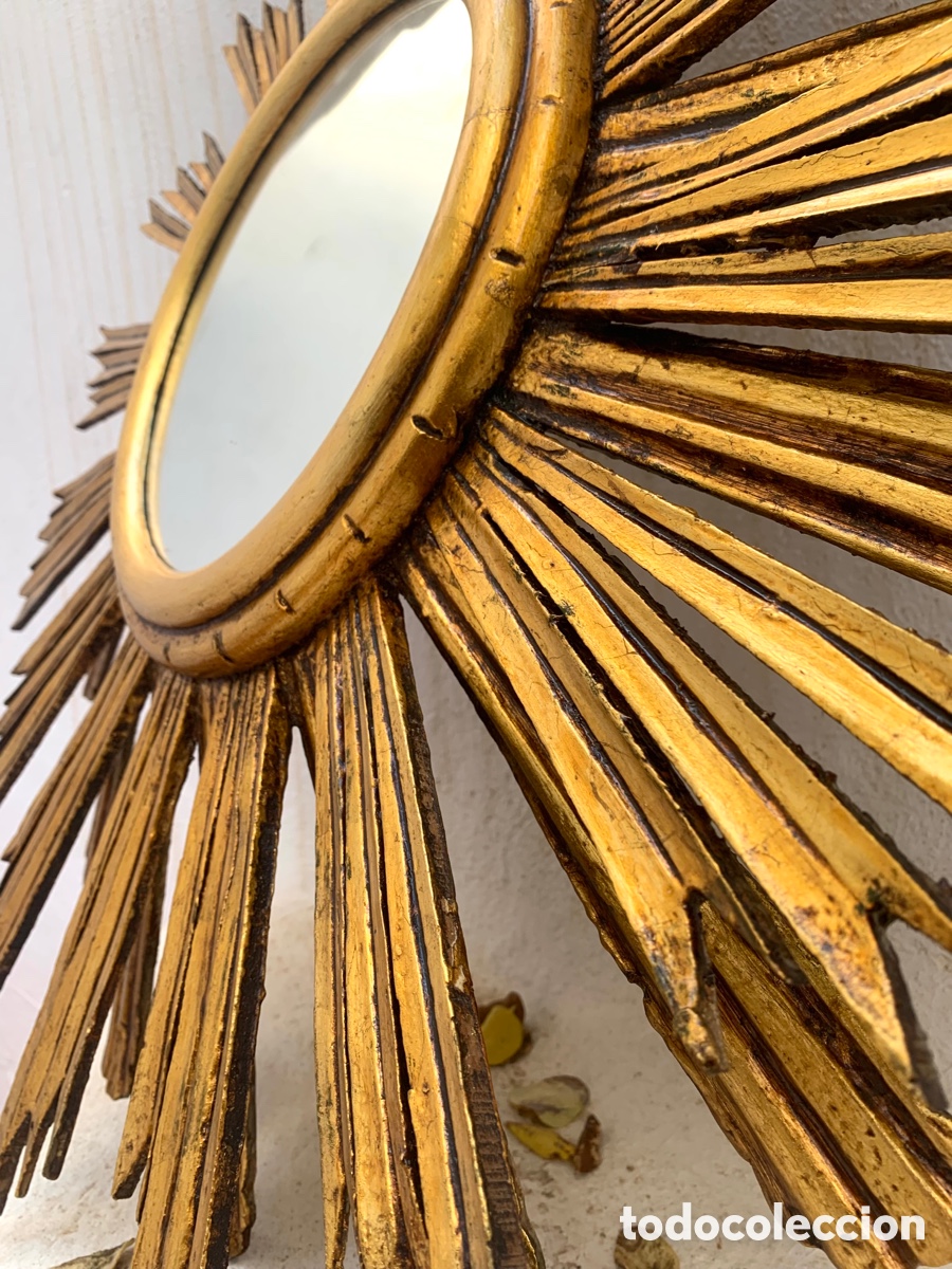 Antig&uuml;edades: ESPEJO SOL MADERA - Foto 18