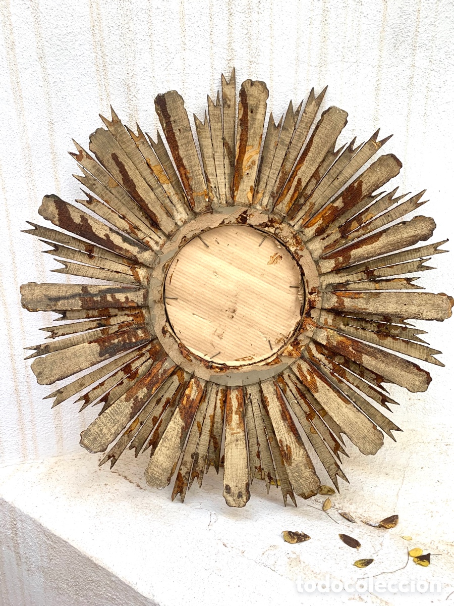 Antig&uuml;edades: ESPEJO SOL MADERA - Foto 20