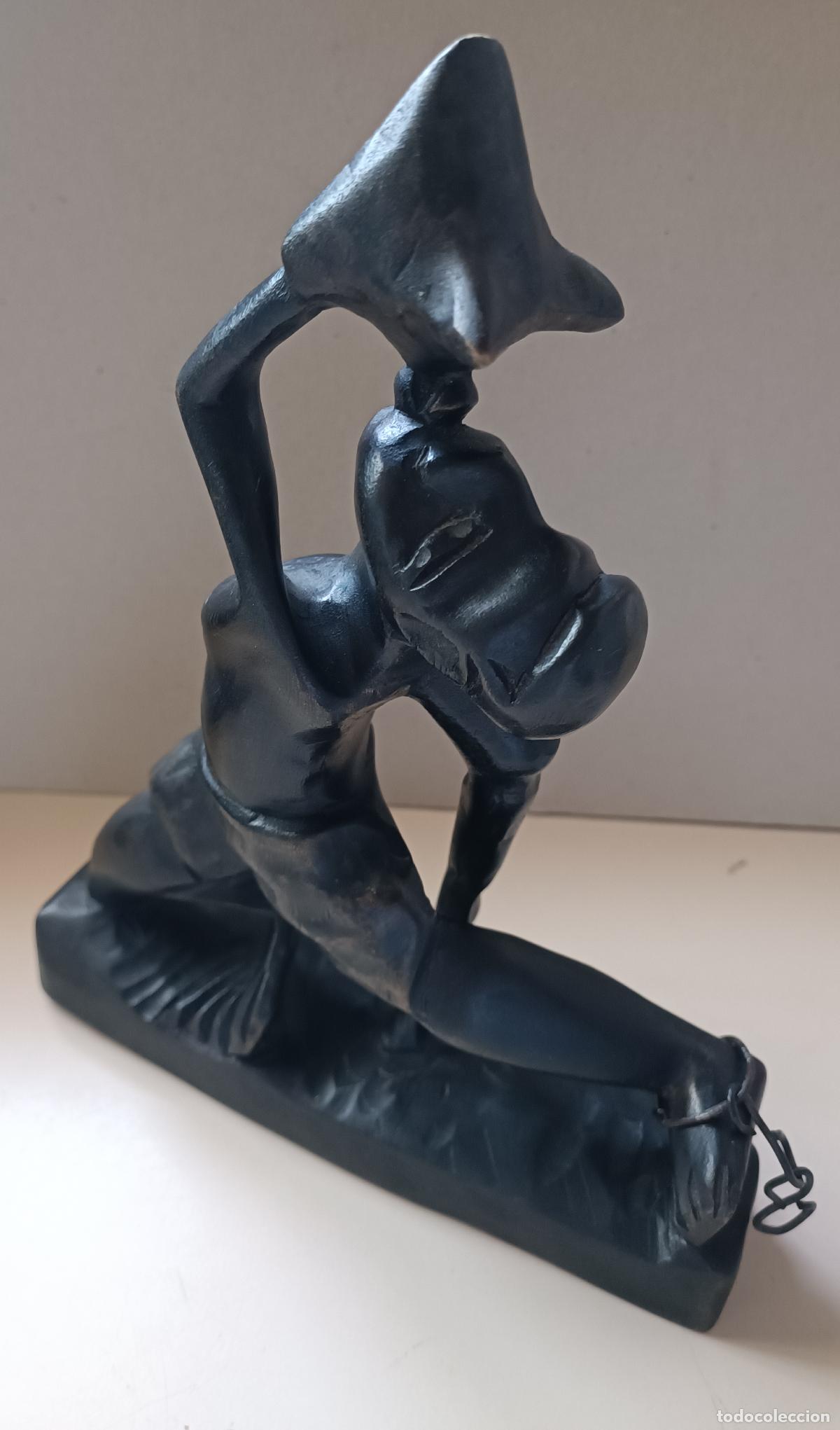 Antig&uuml;edades: FIGURA DE MADERA TRADICIONAL DE HAITI - Foto 2