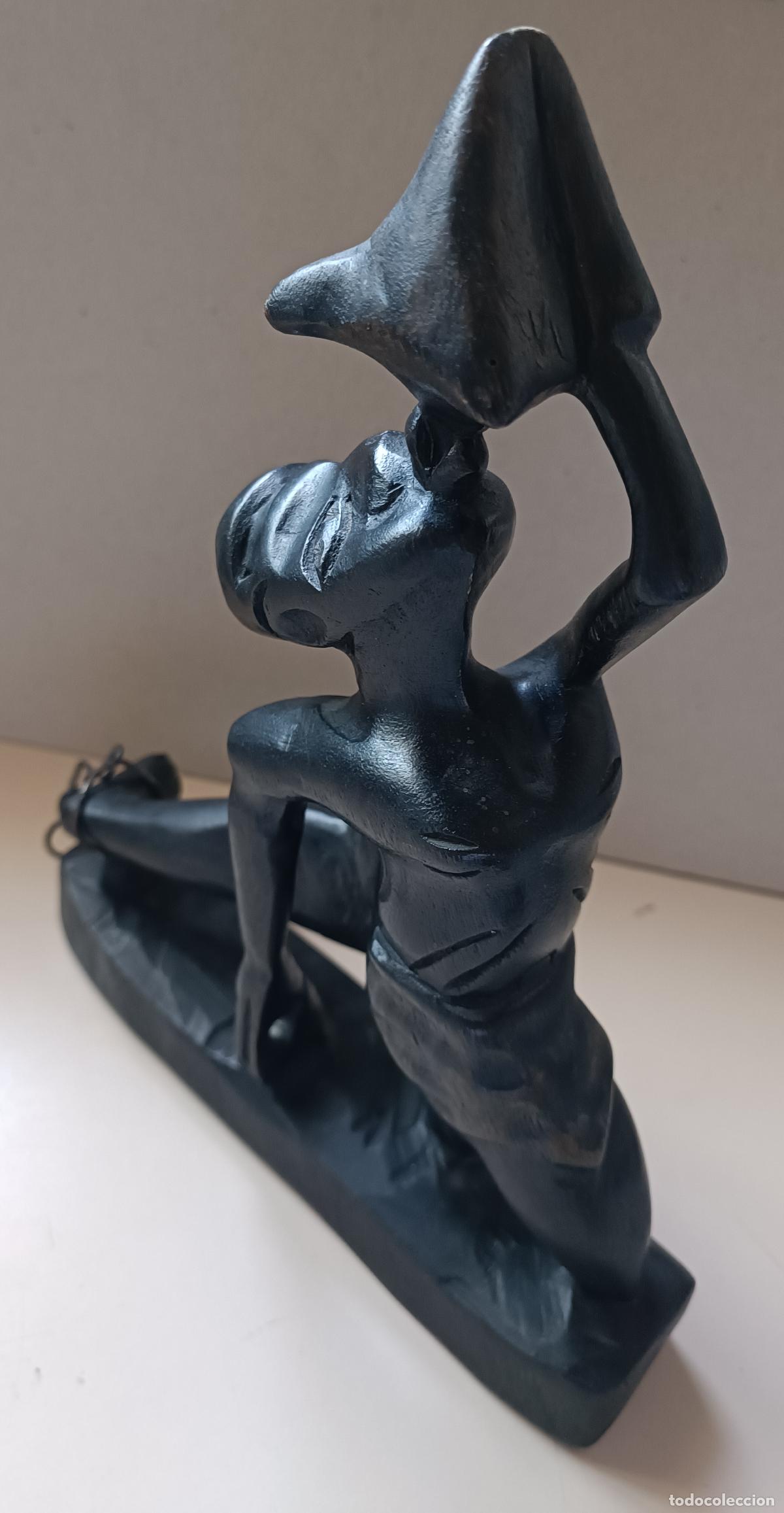 Antig&uuml;edades: FIGURA DE MADERA TRADICIONAL DE HAITI - Foto 3
