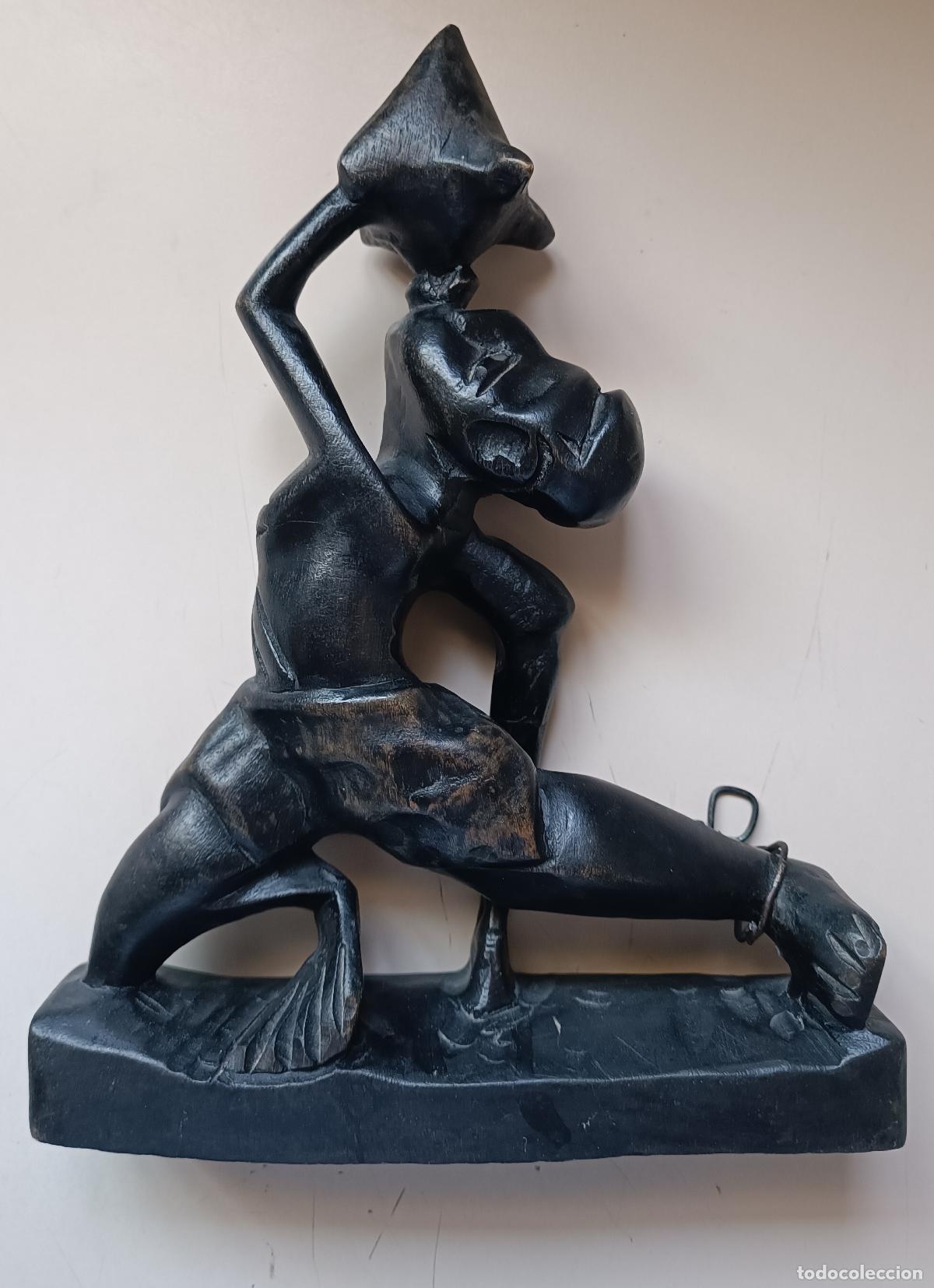 Antig&uuml;edades: FIGURA DE MADERA TRADICIONAL DE HAITI - Foto 5