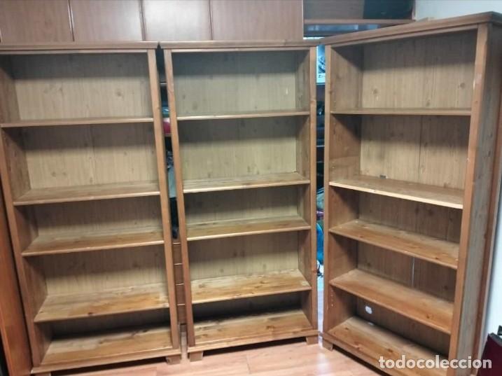 3 tres estanterías librerías antiguas. mueble e - Compra venta en  todocoleccion