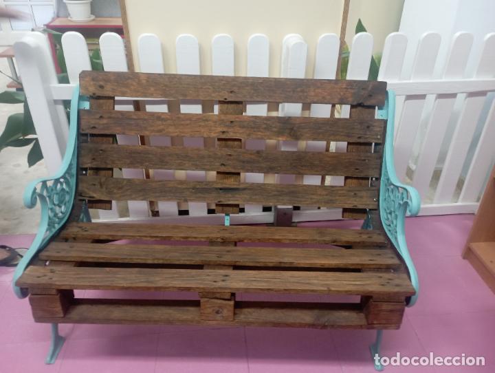 Antig&uuml;edades: Banco hierro forjado - Foto 7