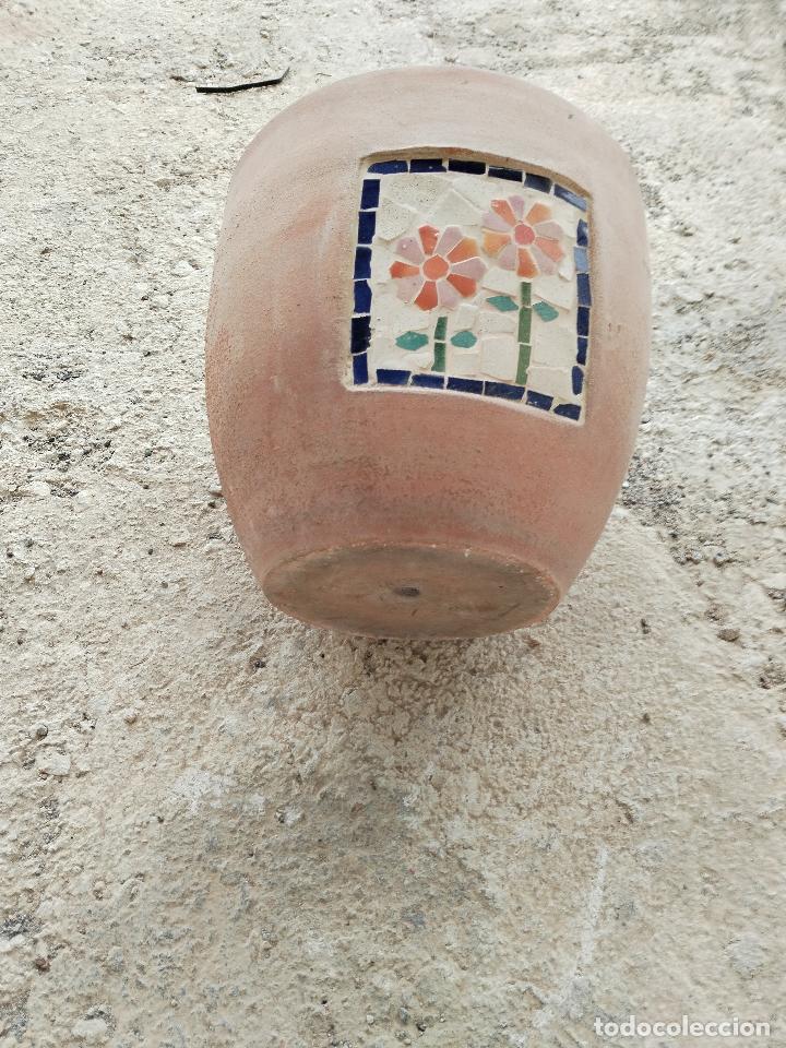 Antig&uuml;edades: macetero de ceramica con mosaico - Foto 5