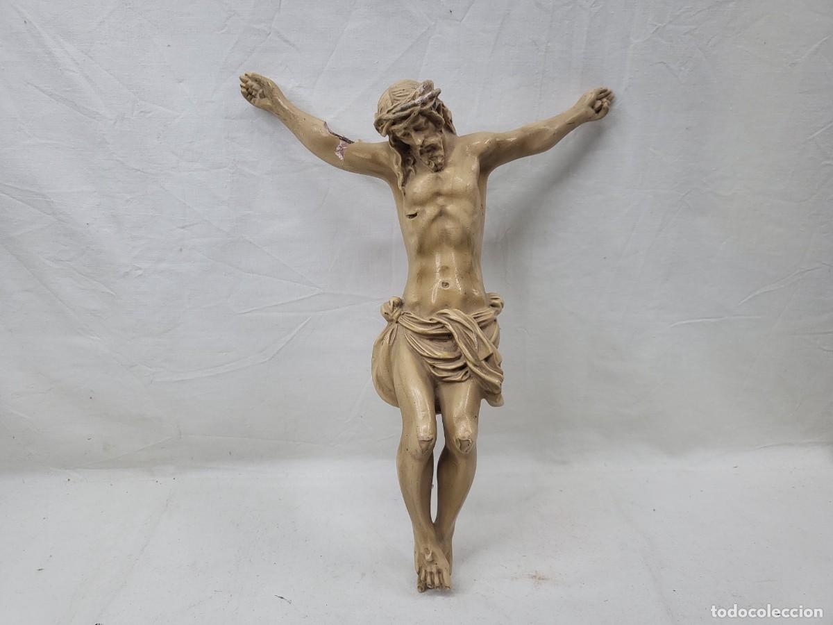 Antig&uuml;edades: CRISTO EN PASTA DE OLOT PARA RESTAURAR, 31 CM - Foto 1