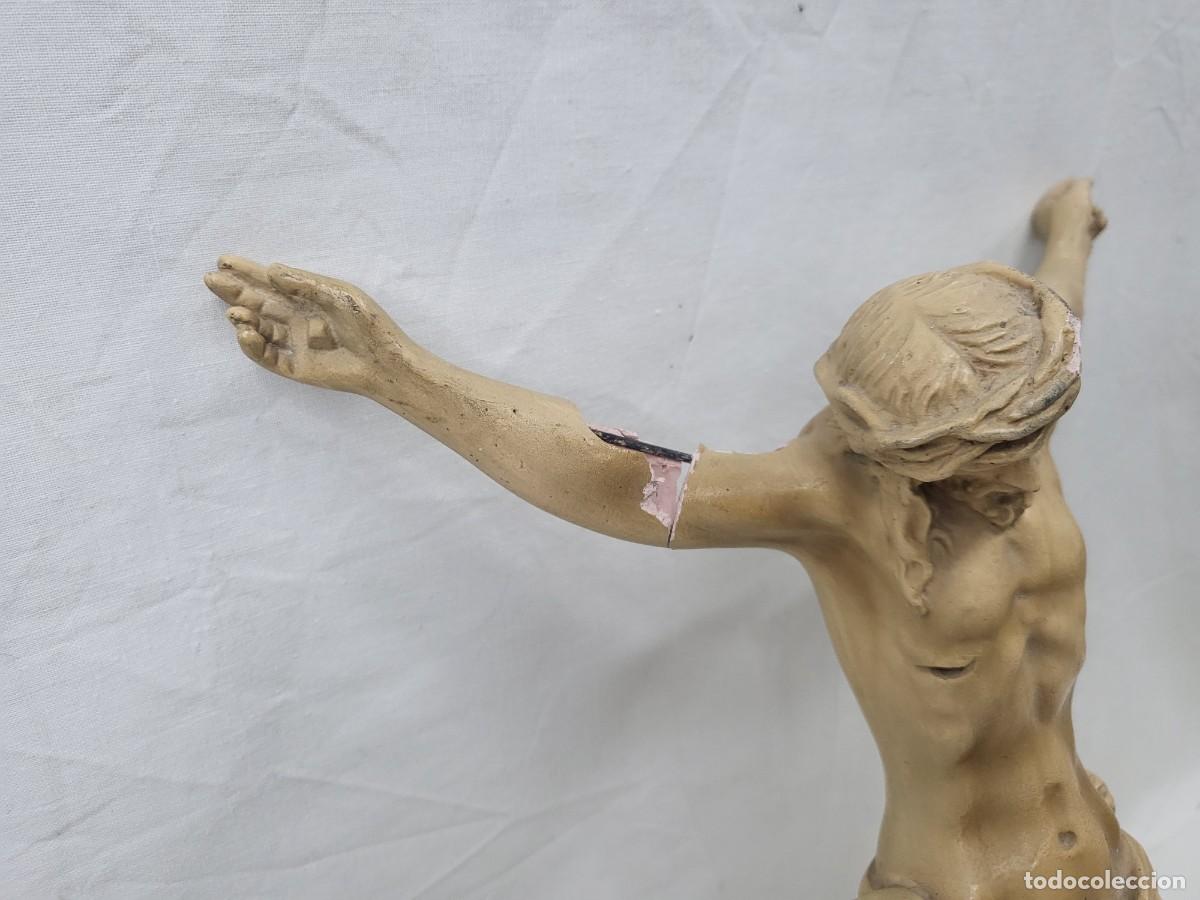 Antig&uuml;edades: CRISTO EN PASTA DE OLOT PARA RESTAURAR, 31 CM - Foto 6