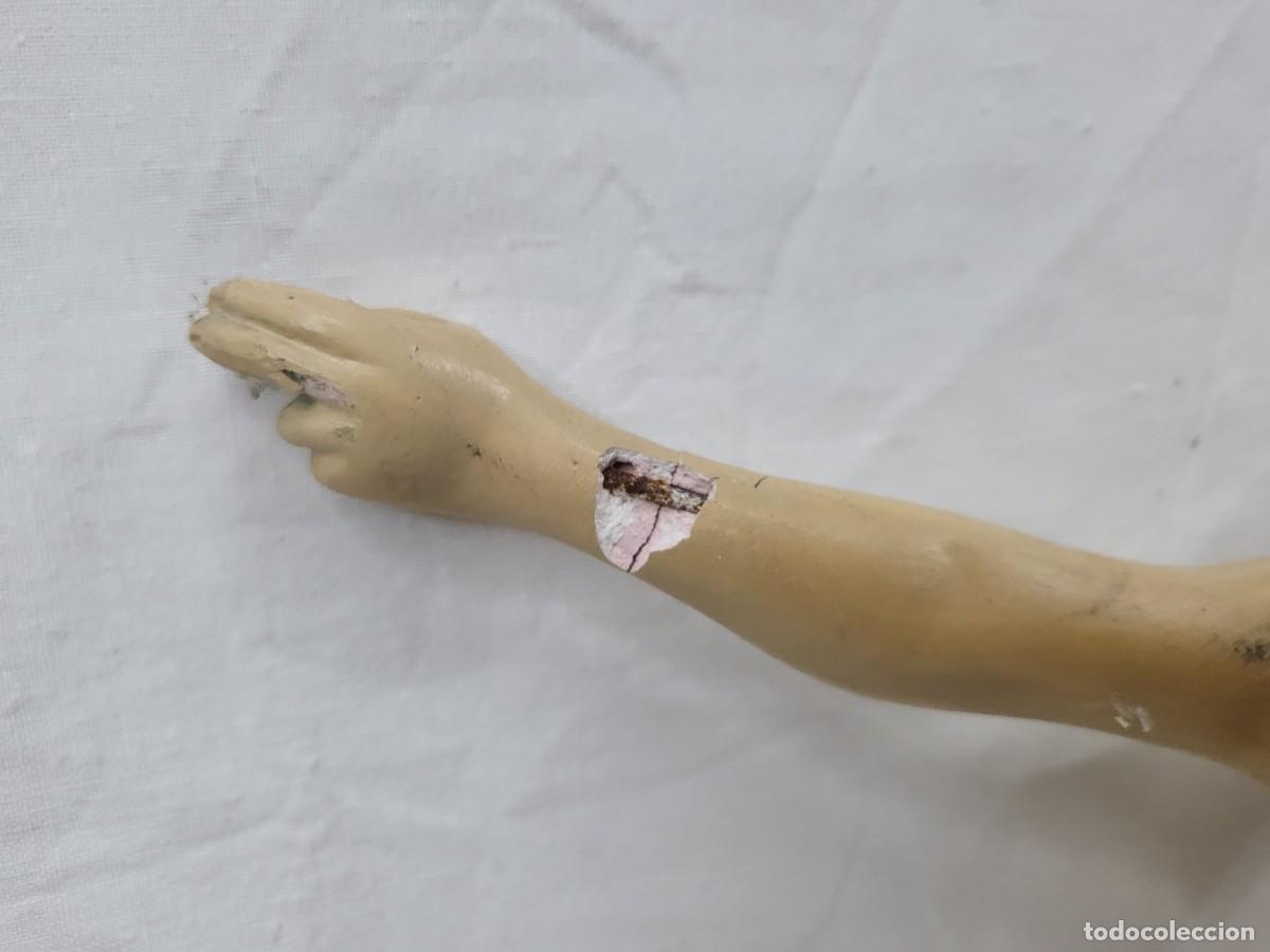 Antig&uuml;edades: CRISTO EN PASTA DE OLOT PARA RESTAURAR, 31 CM - Foto 10