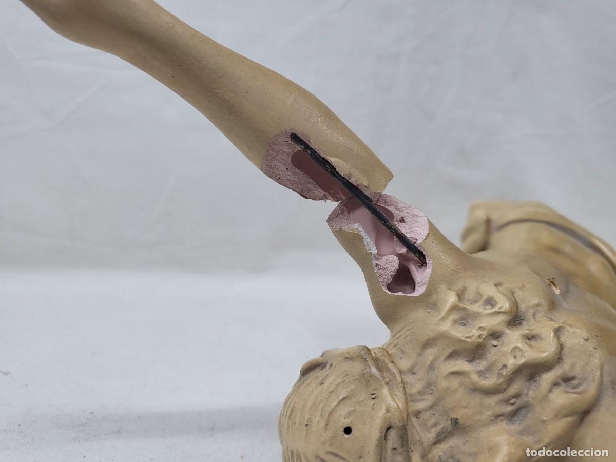 Antig&uuml;edades: CRISTO EN PASTA DE OLOT PARA RESTAURAR, 31 CM - Foto 12