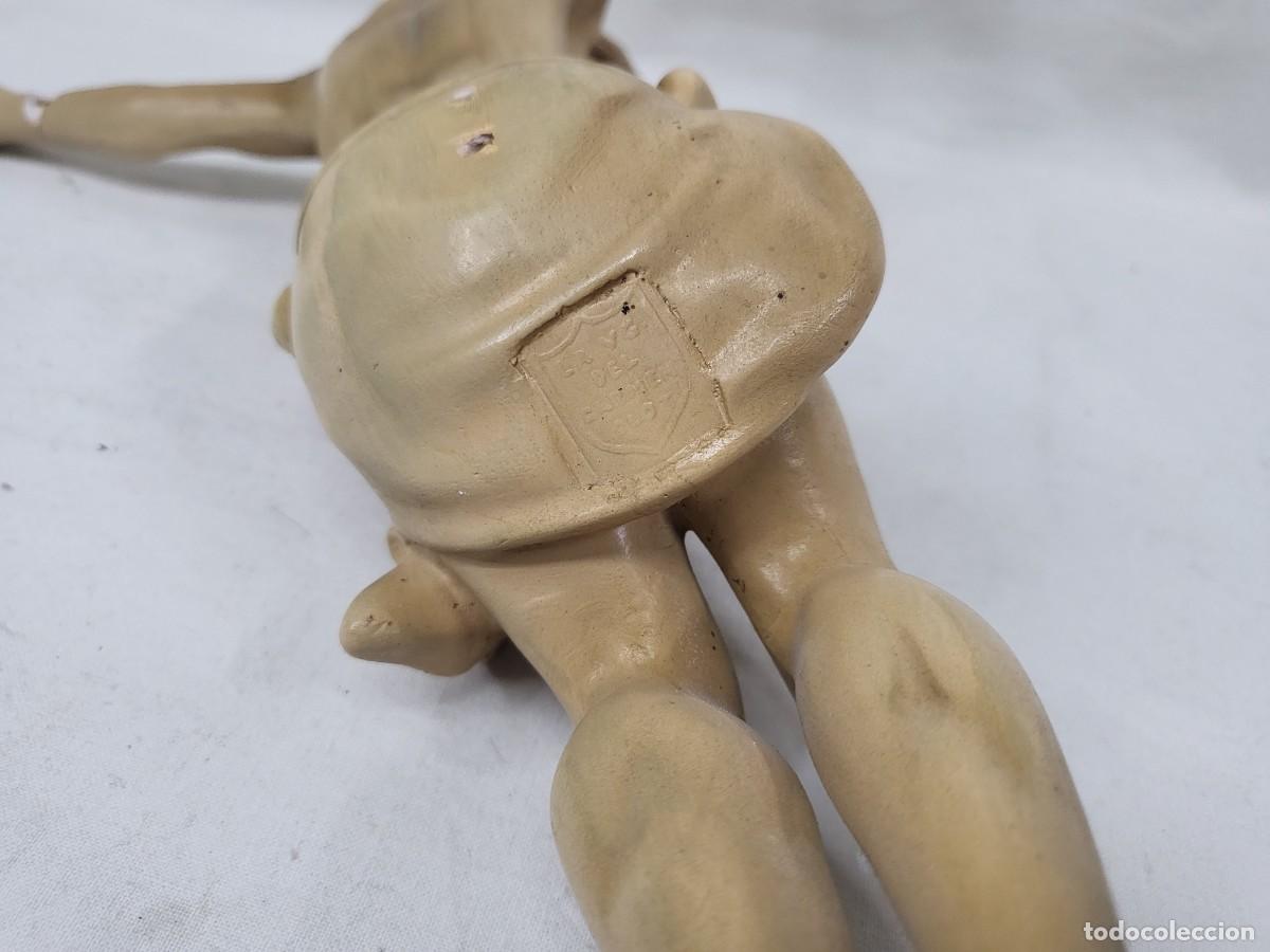 Antig&uuml;edades: CRISTO EN PASTA DE OLOT PARA RESTAURAR, 31 CM - Foto 13