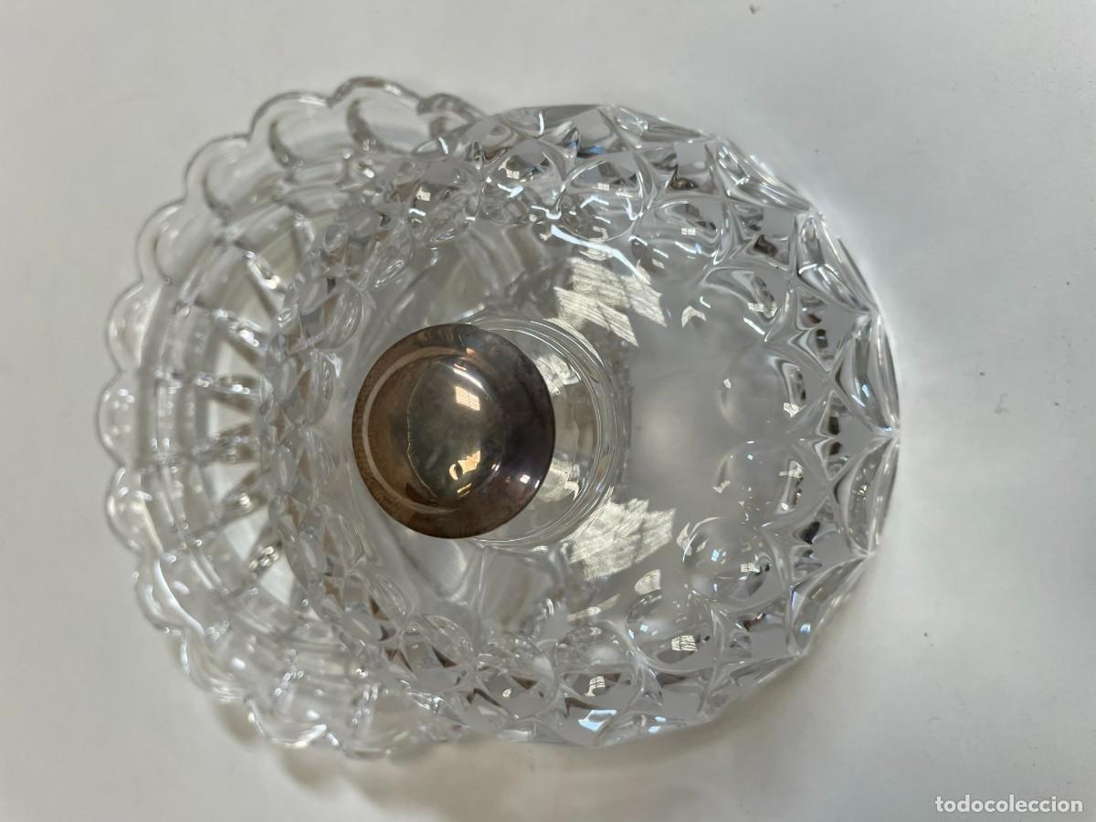 Antig&uuml;edades: QUESERA CRISTAL TALLADO Y POMO DE PLATA - Foto 3