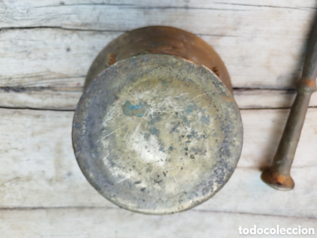Antig&uuml;edades: Mortero de gran tama&ntilde;o de bronce - Foto 18