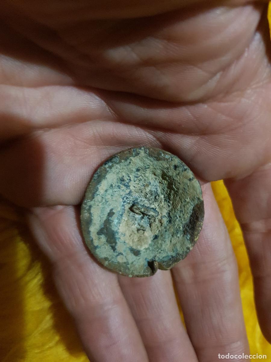 Antig&uuml;edades: Aplique Romano, Medieval? de Bronce cabeza de Leon - Foto 3
