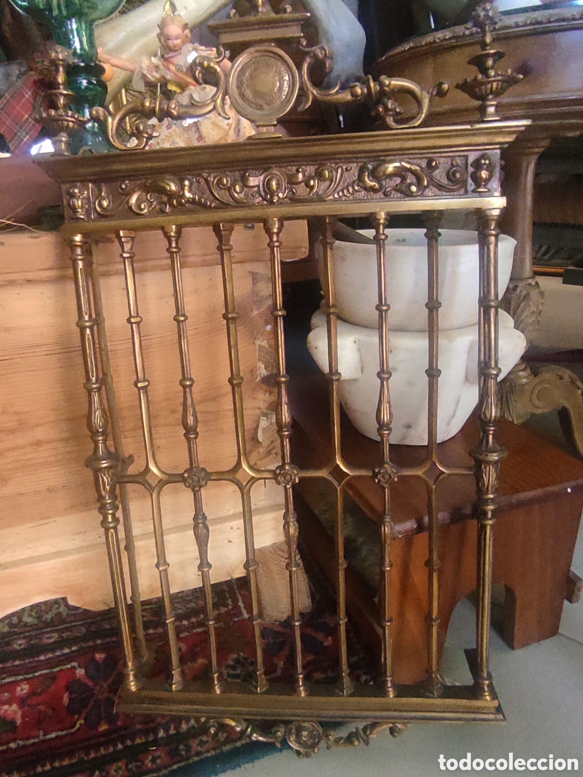 Antig&uuml;edades: ANTIGUA REJA DE BRONCE - Foto 4