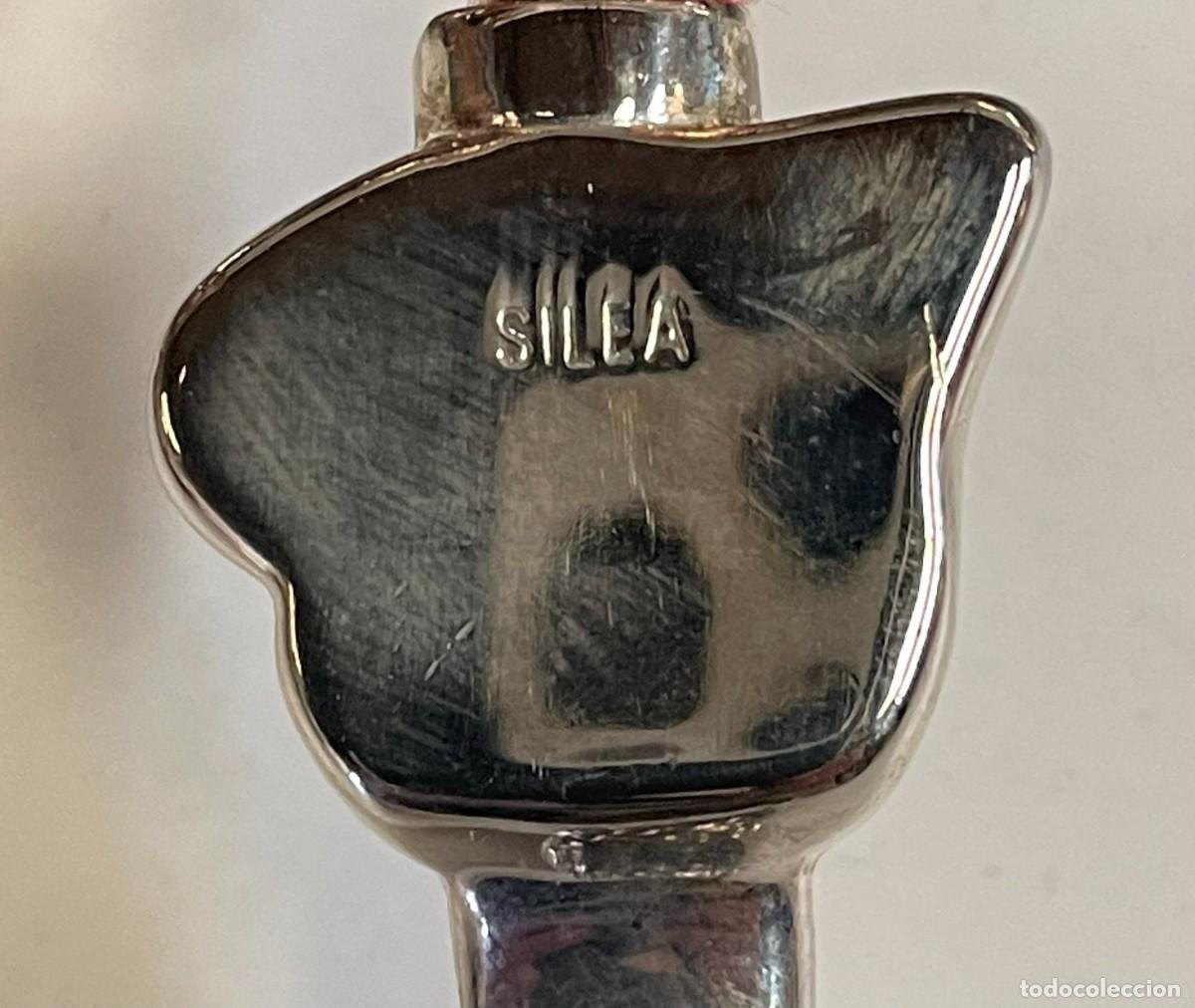 Antig&uuml;edades: ANTIGUO RECOGEMIGAS DE MESA EN METAL - Foto 4