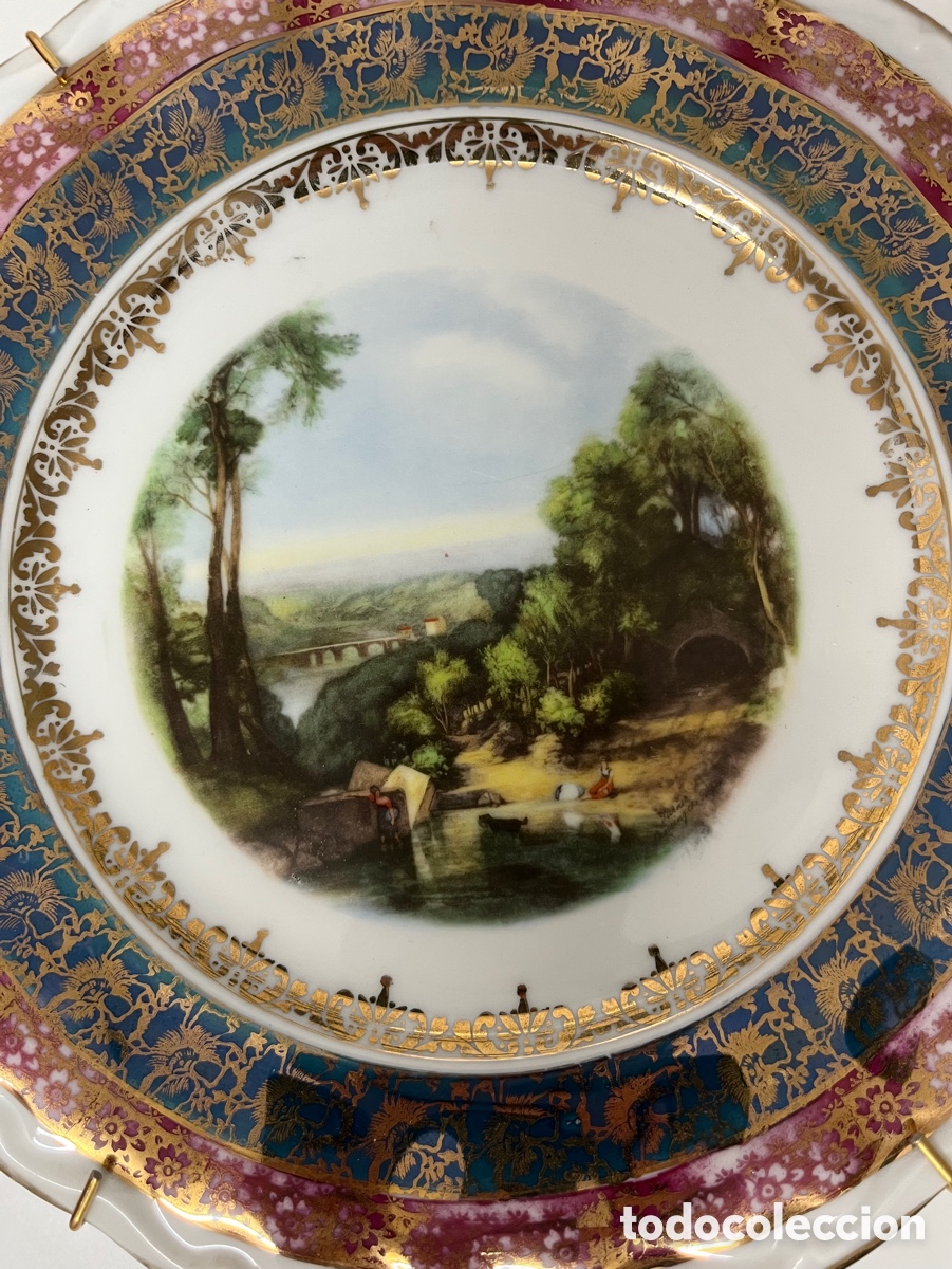 Antig&uuml;edades: Plato de porcelana - Foto 2