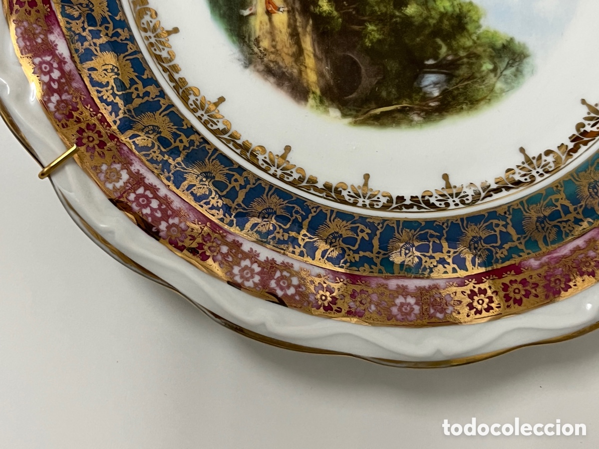 Antig&uuml;edades: Plato de porcelana - Foto 3