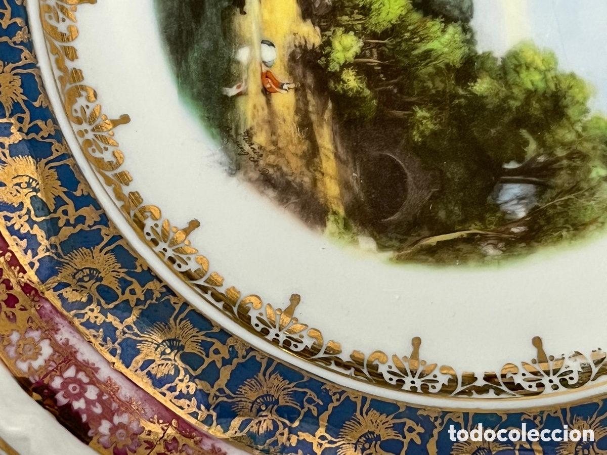 Antig&uuml;edades: Plato de porcelana - Foto 4