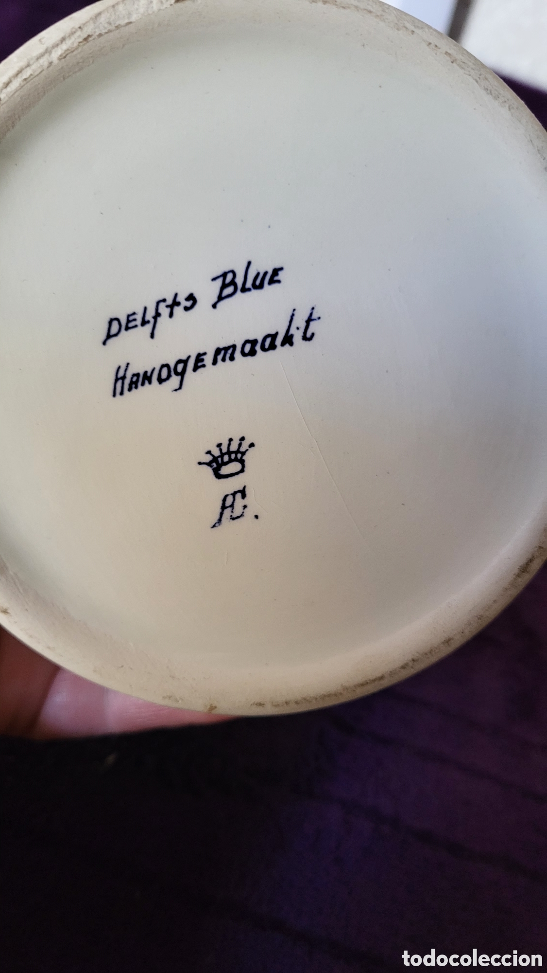 Antig&uuml;edades: Quinque porcelana Delfts - Foto 2