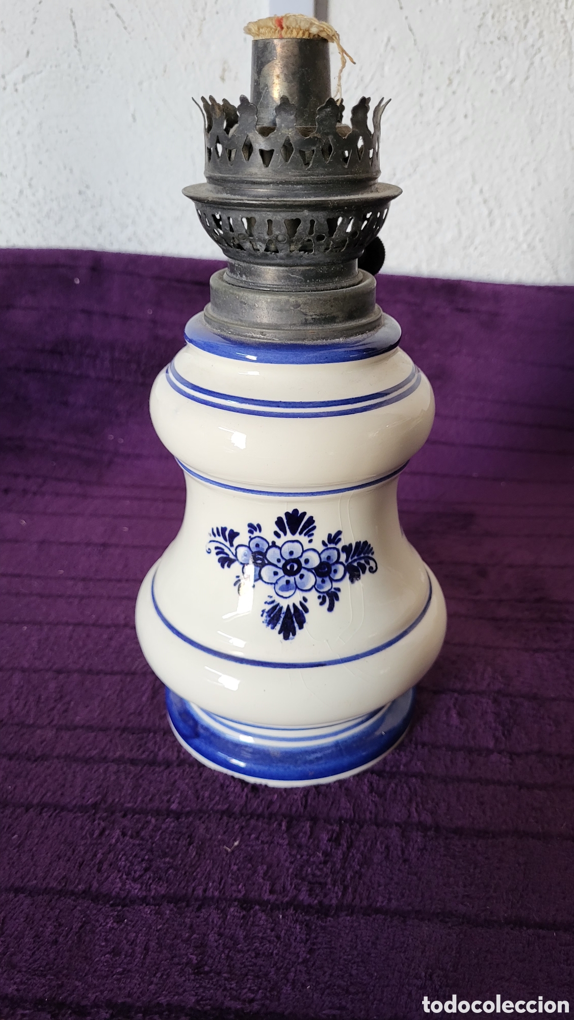 Antig&uuml;edades: Quinque porcelana Delfts - Foto 3
