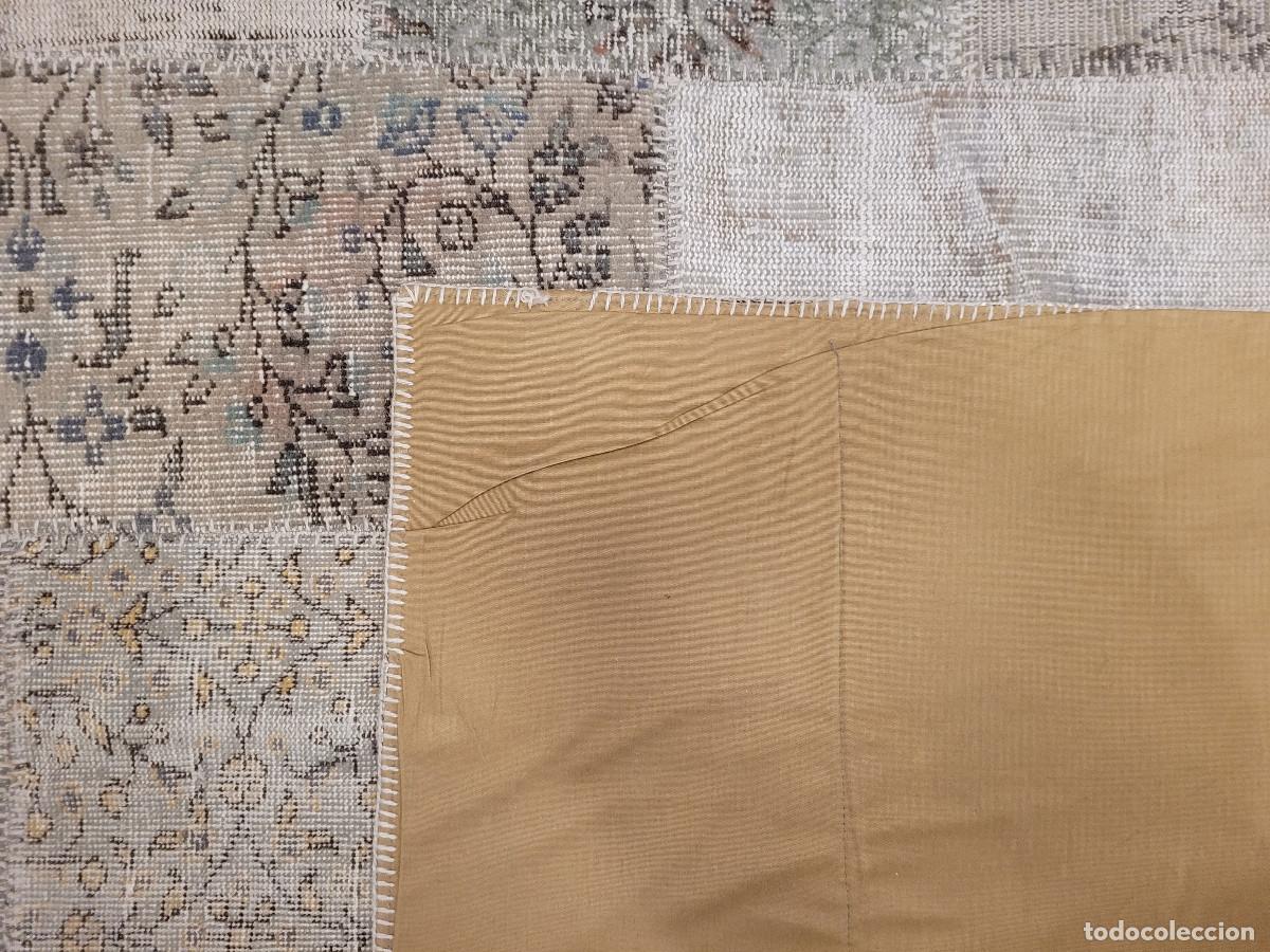 Antig&uuml;edades: Alfombra &ldquo;Patchwork Natural&rdquo; Mohebban - Turqu&iacute;a - Foto 12
