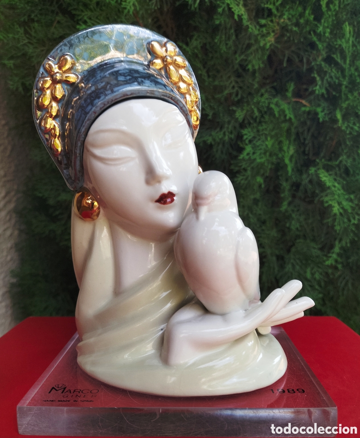 antigua figura de porcelana - marco giner - man - Compra venta en