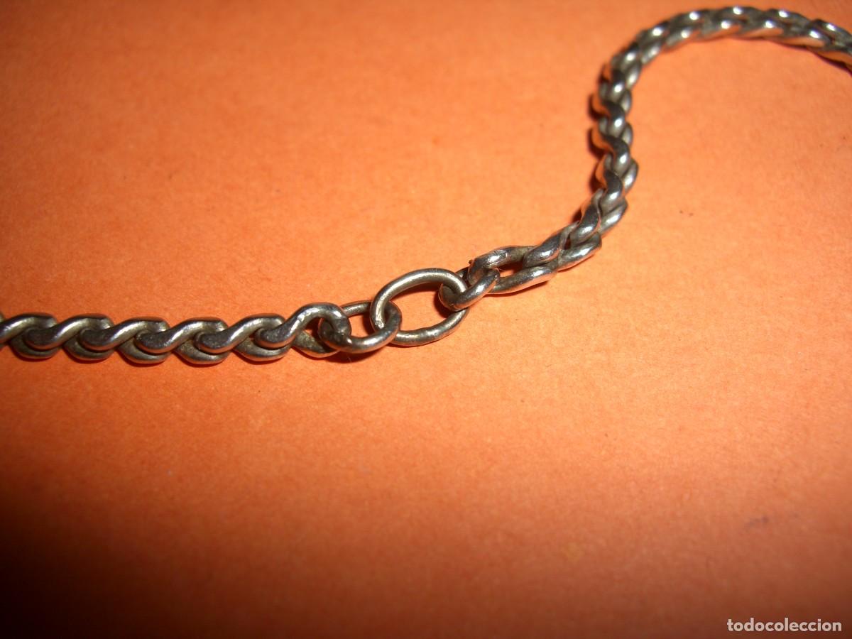 Antig&uuml;edades: CRUCIFIJO DE PLATA CON CADENA - Foto 5