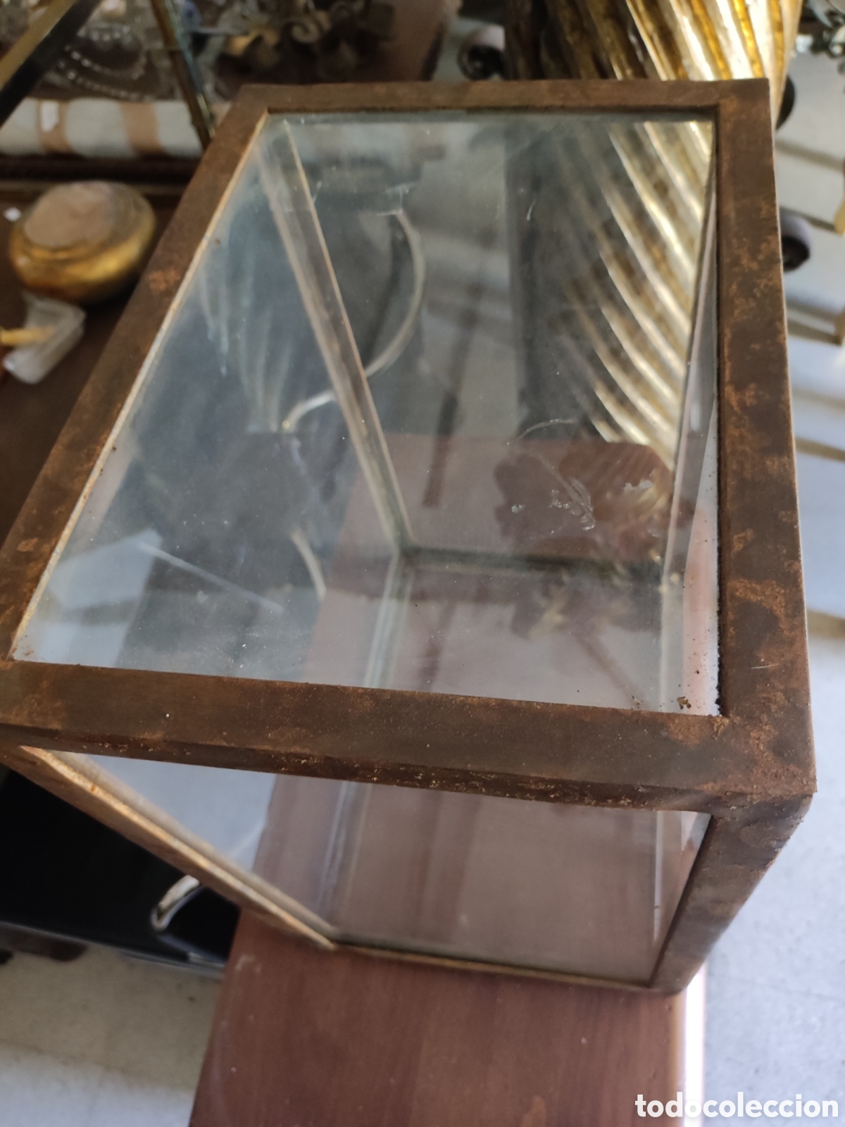 Antig&uuml;edades: Urna cristal y hierro - Foto 3