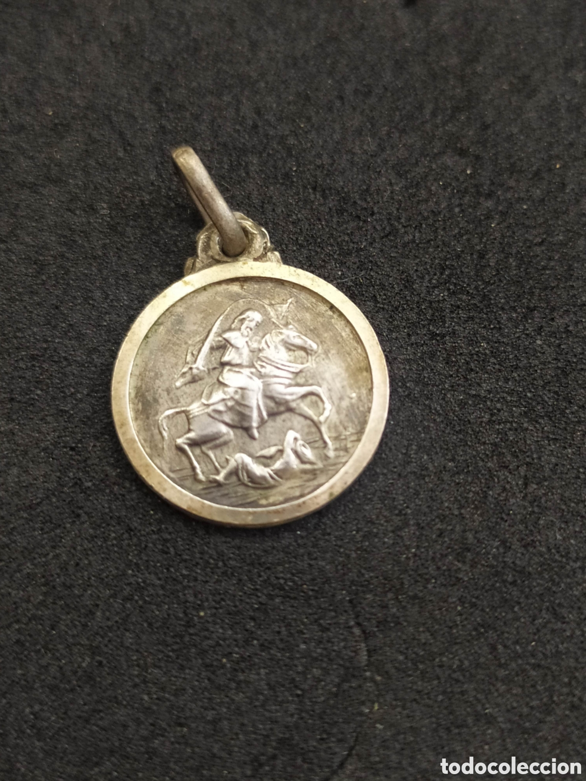 Antig&uuml;edades: Medalla plata Santiago Ap&oacute;stol. - Foto 1