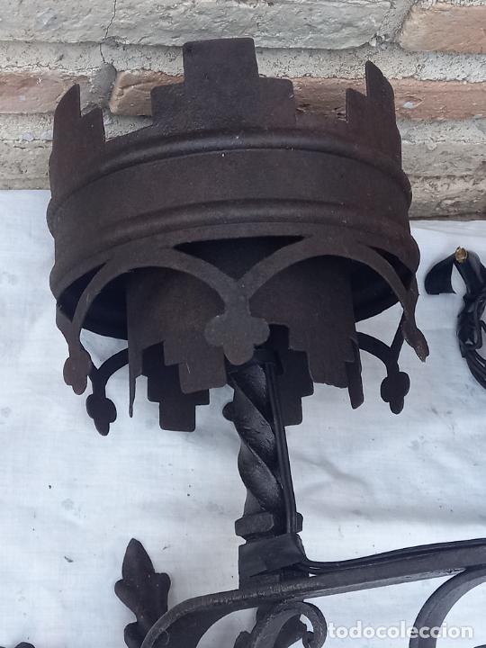 Antig&uuml;edades: GRAN LAMPARA EN HIERRO FORJADO. - Foto 11