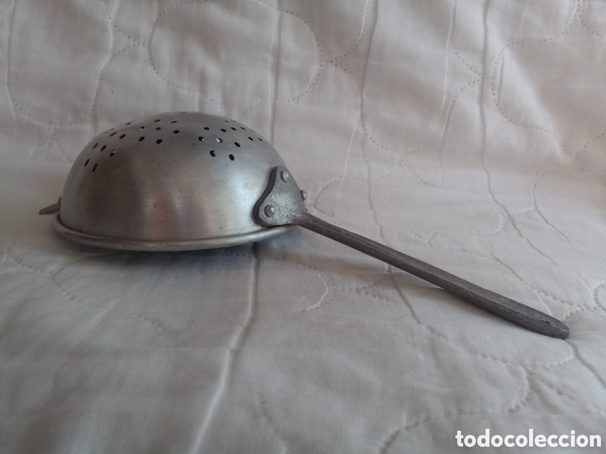 Antig&uuml;edades: COLADOR ALUMINIO - Foto 2