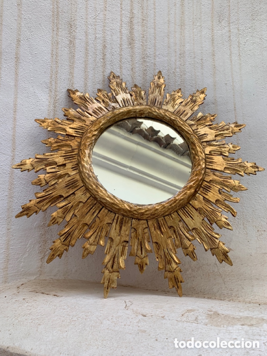 Antig&uuml;edades: ESPEJO SOL MADERA - Foto 11