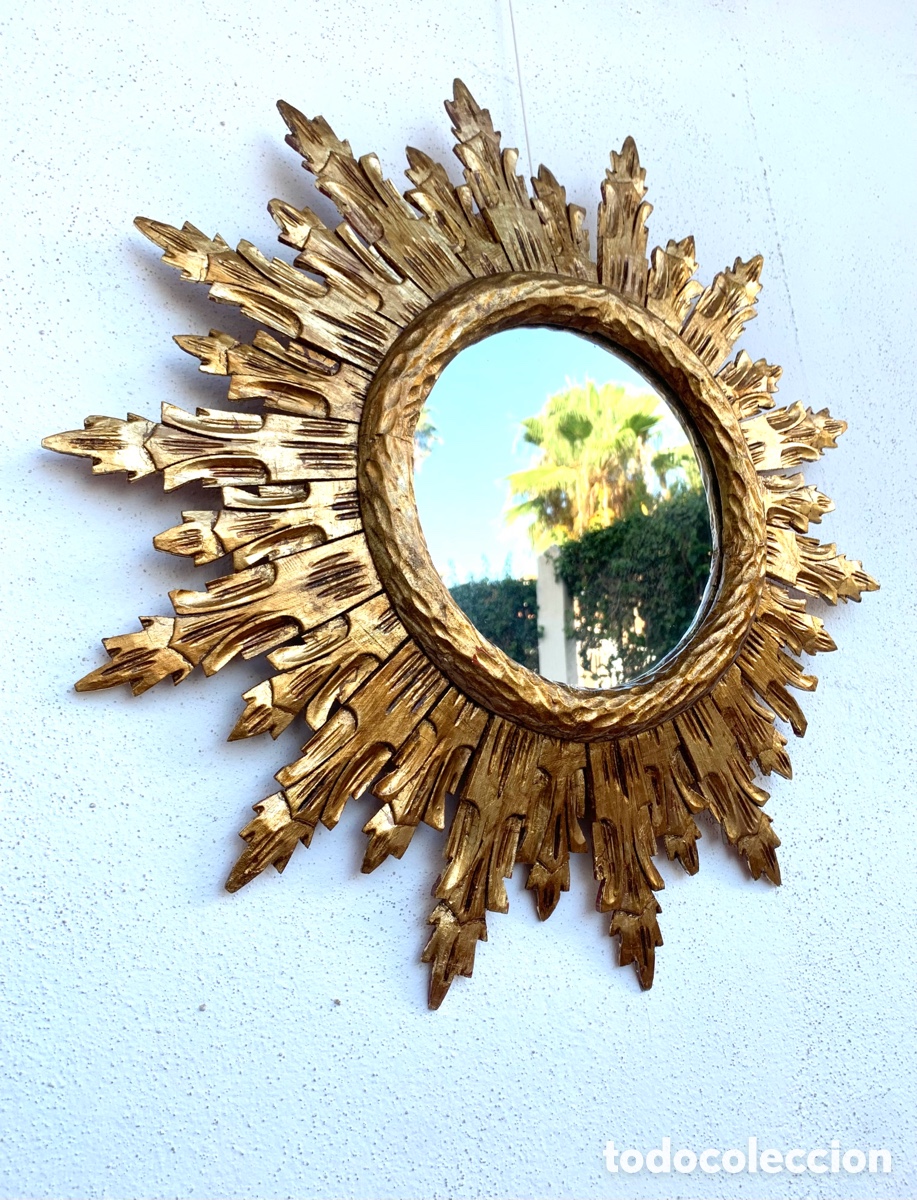 Antig&uuml;edades: ESPEJO SOL MADERA - Foto 14