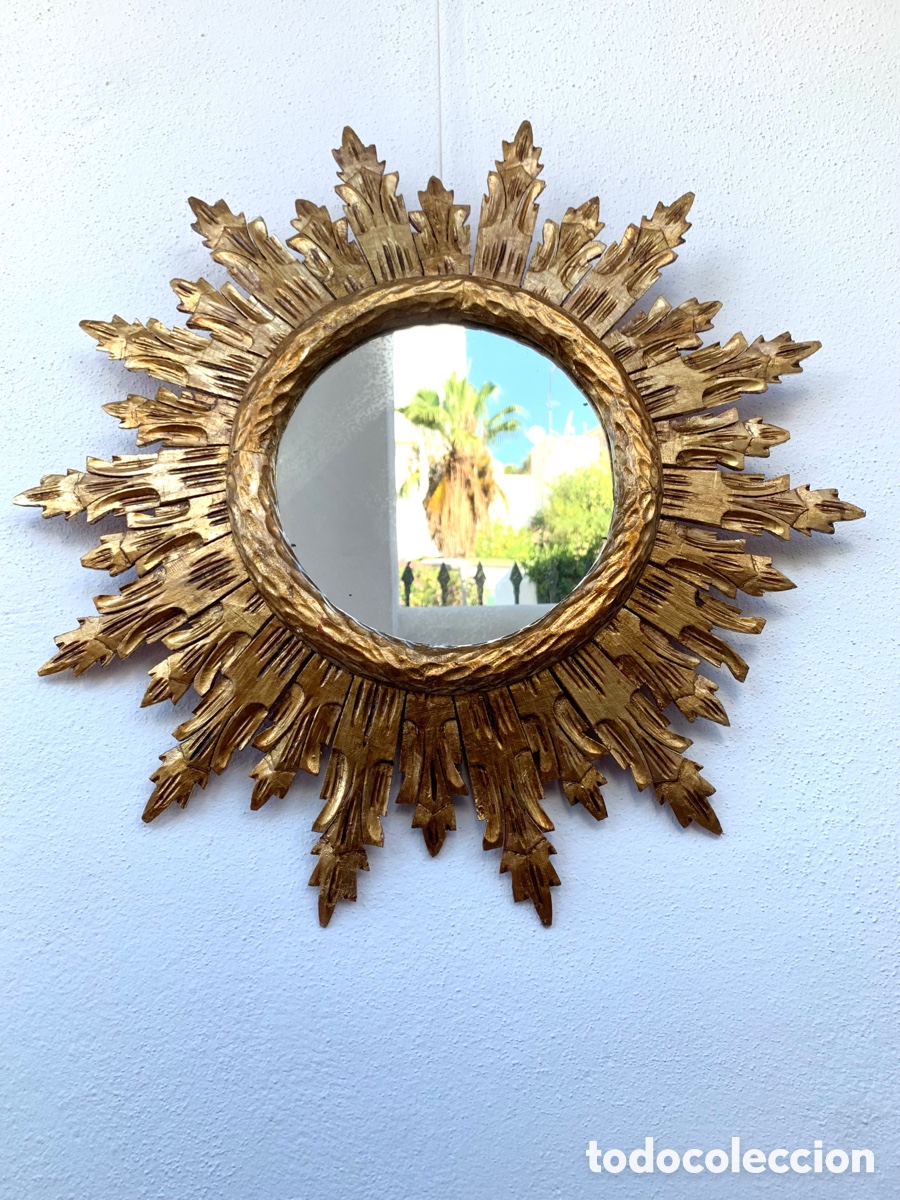 Antig&uuml;edades: ESPEJO SOL MADERA - Foto 15