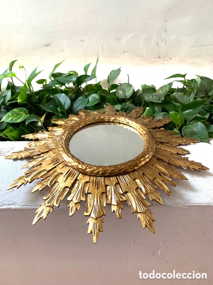 Antig&uuml;edades: ESPEJO SOL MADERA - Foto 16