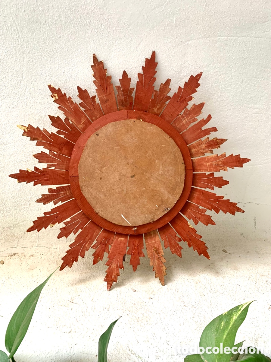 Antig&uuml;edades: ESPEJO SOL MADERA - Foto 17