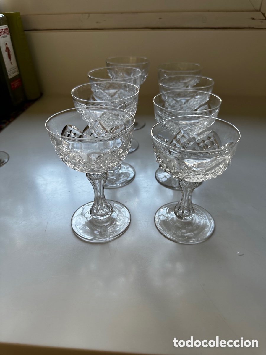 Antig&uuml;edades: Copas cristal tallado (8) - Foto 1
