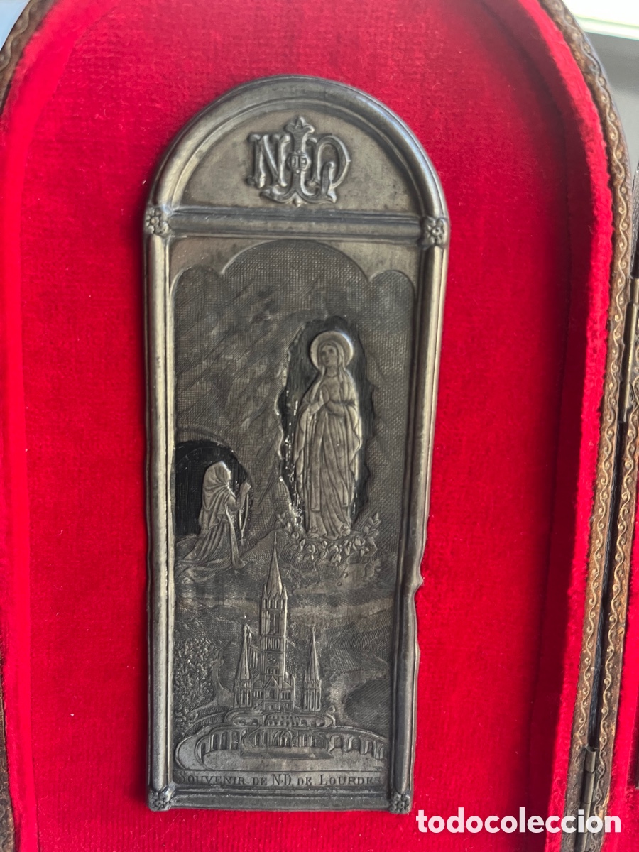 Antig&uuml;edades: Tr&iacute;ptico La Virgen de Lourdes - Foto 4