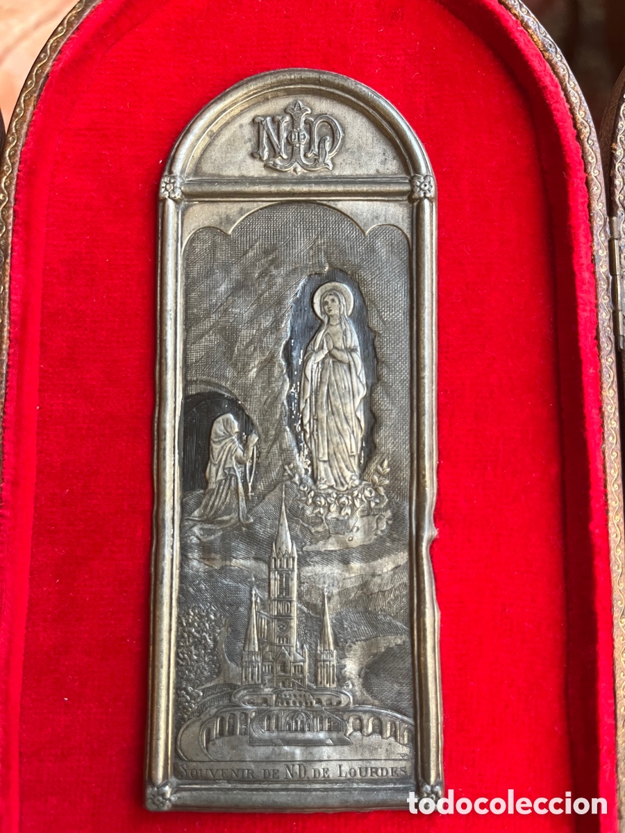Antig&uuml;edades: Tr&iacute;ptico La Virgen de Lourdes - Foto 7