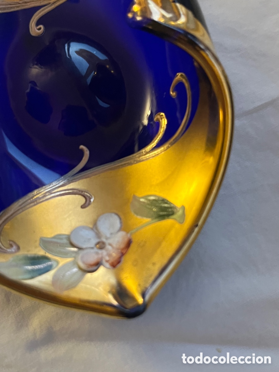 Antig&uuml;edades: Cuenco de cristal de Murano pintado a mano - Foto 8